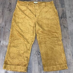 Madewell Women's Slim Emmett Wide-Leg Crop Corduroy Pants